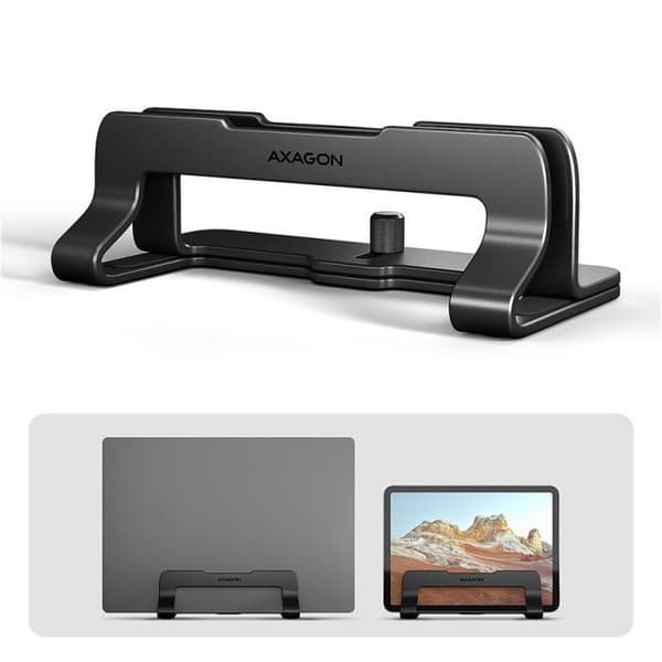 Støtte pc - støtte tablet Axagon laptop stativ stnd-vb justerbar bredde sort