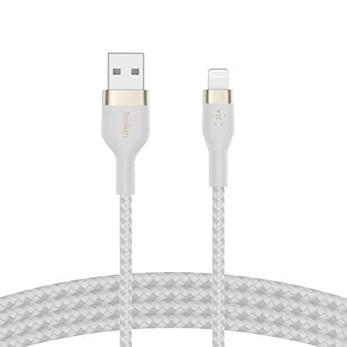 Lightning kabel til USB-A 2 m - Belkin - Flex Hvid