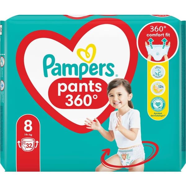 PAMPERS Active Baby Pants str. 8 (32 stk)