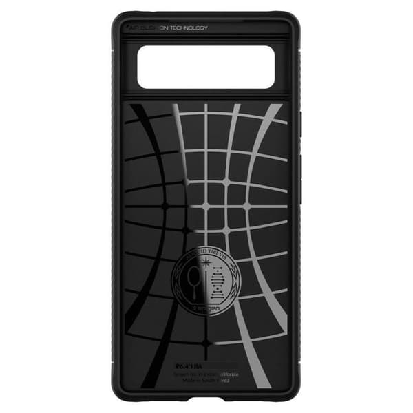 Cover - SPIGEN - Google Pixel 6 - Sort - Fleksibel silikone - Air Cushion™