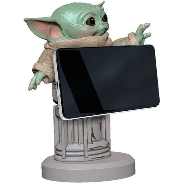 Figurine Barnet Bébé Yoda - Støtte & Oplader til Controller og Smartphone - Exquisite Gaming