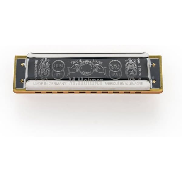 Harmonica - HOHNER - Marine Band 1896 - Päronträ - Messing - Avancerad