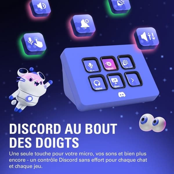 Clavier Elgato Stream Deck Mini Discord Edition