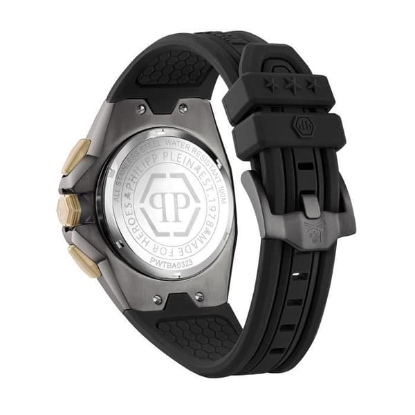 Philipp Plein Ur - Mænd - PWTBA0323 - Sort Silikone - 45mm - 5 bar