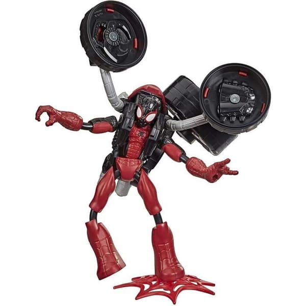 Spider-Man Bend og Flex Action Figur med 2-i-1 motorcykel - MARVEL