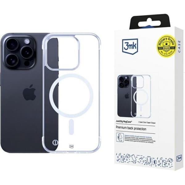 Telefoncover - bumper til telefon 3mk Just20g MagCase til iPhone 16 Pro Max