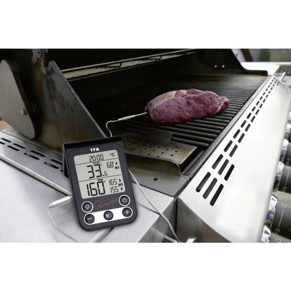 TFA Dostmann 14.1512.01 KÜCHEN-CHEF Termometer för grill svart