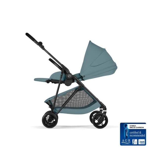 CYBEX - Barnvagn Melio 6 Carbon Stormy Blue