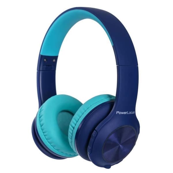 Bluetooth-hörlurar - POWERLOCUS - PLED - För Barn - Fällbara - Blå
