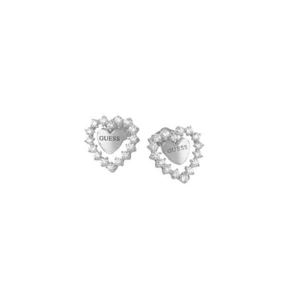 Silverörhängen för kvinnor GUESS JSBE04458JWRHT-U