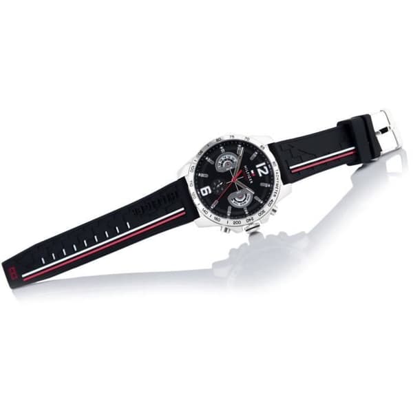 Tommy Hilfiger-Multi Dial Quartz Movement Gummi Herrklocka 1791473