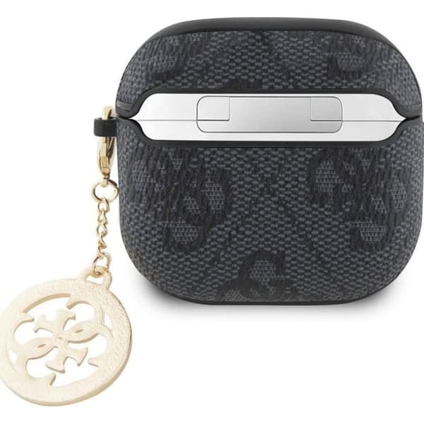 Guess 4G Script PC/PU Charm Case För AirPods 4 Svart - GUA4P4E4CDK