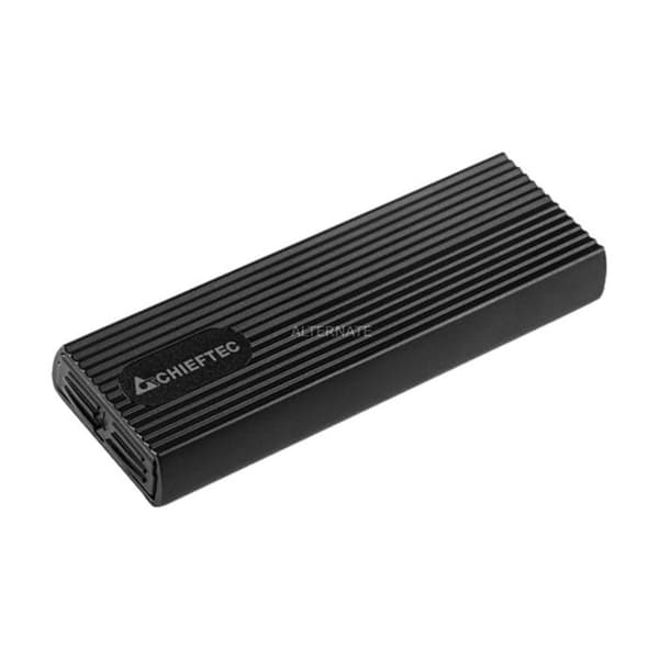 Extern enhet - Chieftec - M.2 SSD PCI-E NVM - USB 3.2 Gen2 Typ C - Vit - Kompakt