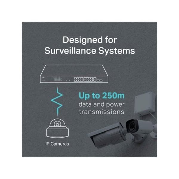 Ethernet-switch - TP-LINK - TL-SL1218MP - 16 portar - Modulär - PoE