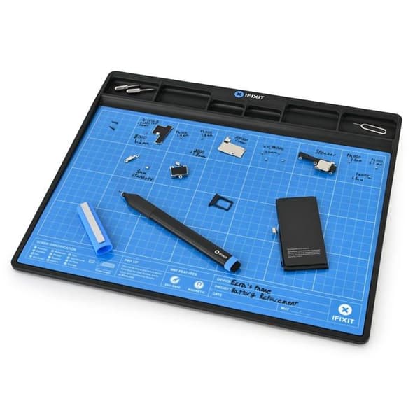 Magnetisk arbejdsunderlag - IFIXIT - FixMat - Skridsikkert - ESD-beskyttelse - Sorteringsrum