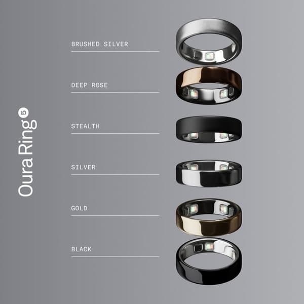 Oura Ring 5 - Silver - Storlek 8