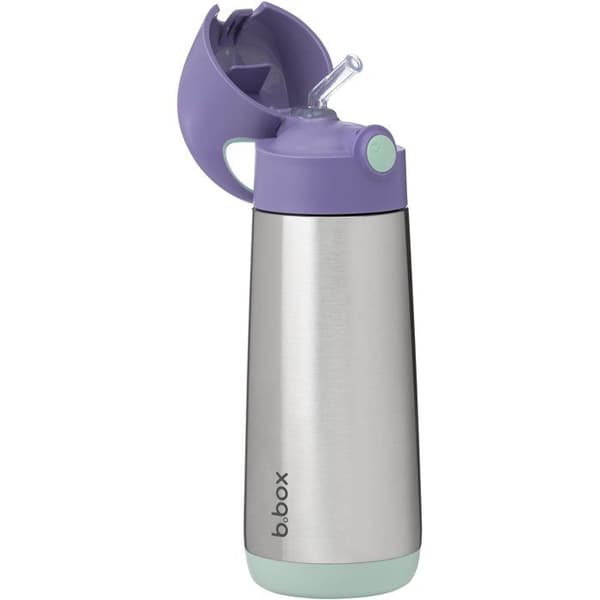 B.Box termos med sugrör 500 ml lila pop