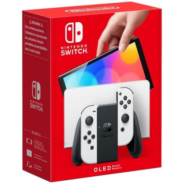 Nintendo Switch-konsol - OLED-model • Hvid