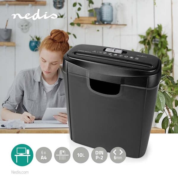 NEDIS Dokumentørrivemaskine A4 10L Shredder