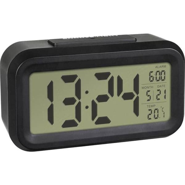 TFA Dostmann 60.2018.01 quartz vækkeur sort Vækkeur 1