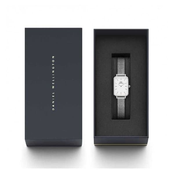 Damklocka - DANIEL WELLINGTON - QUADRO - Stål - Grå - Analog