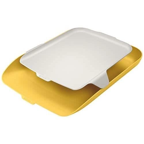 LEITZ A4 POSTBAKKE MED DESK ORGANIZER, COSY, GUL,