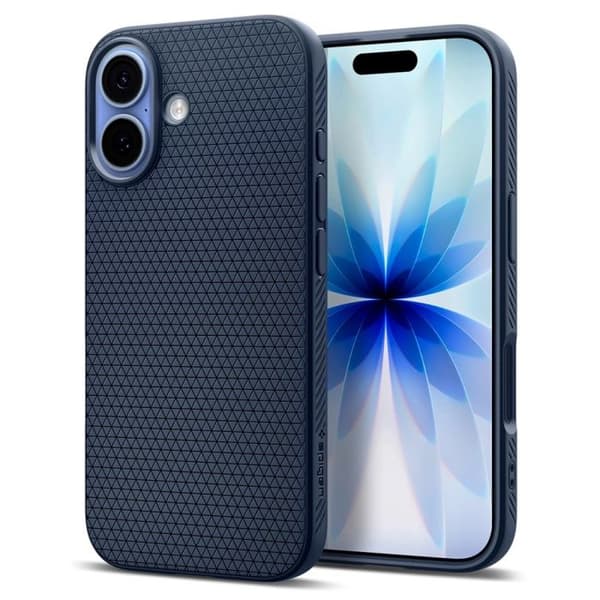 Spigen Liquid Air Cover til iPhone 17 - Navy Blue