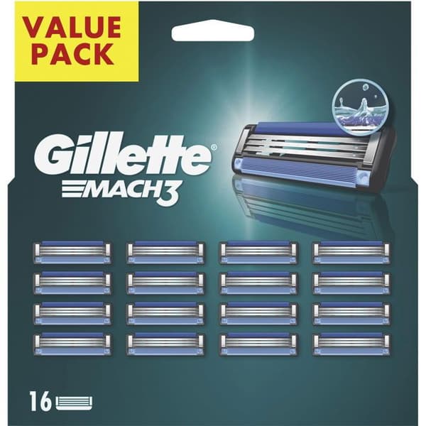 GILLETTE Mach3 16 stykker