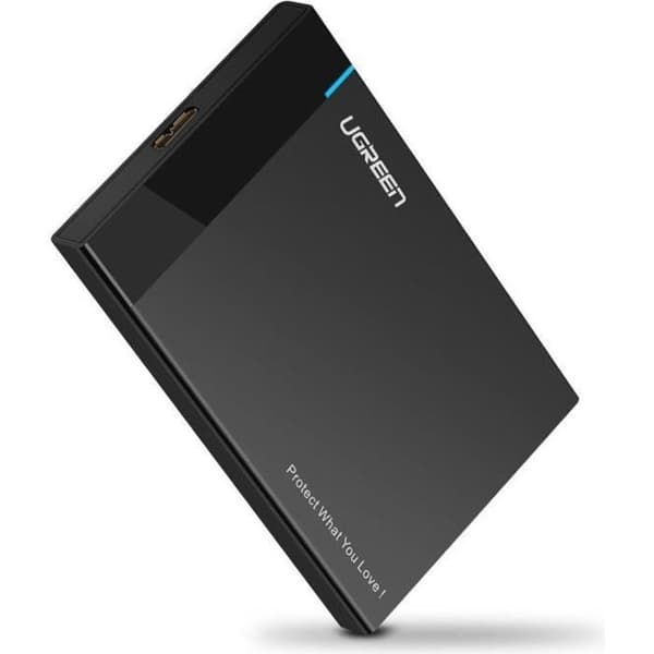 Ekstern 2.5" SATA HDD SSD Harddiskhus - UGREEN - Plug & Play - 5Gbps - Sort