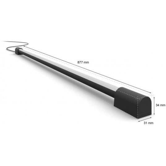 PHILIPS HUE tilsluttede lys Philips Hue Play Gradient Light Tube 75cm, Sort