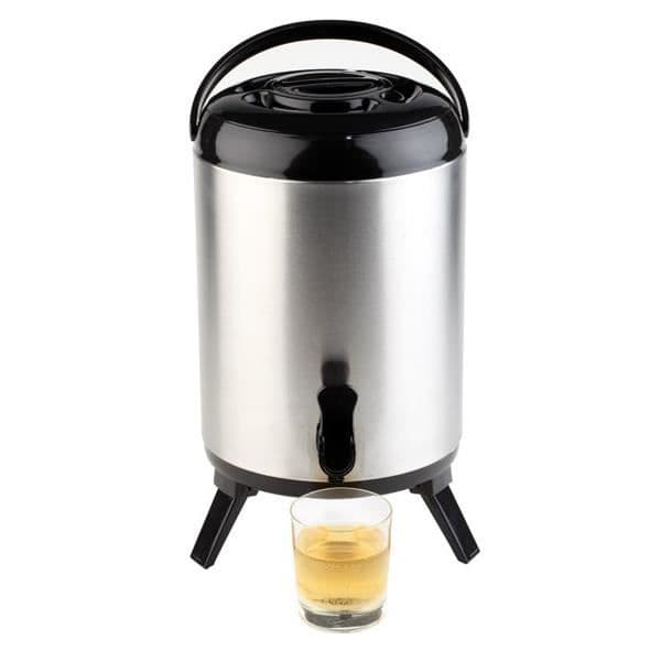 Isoleret drikkevaredispenser - APS - 9,5 L - ABS og rustfrit stål 18/8 - Sort - Til varme og kolde drikke