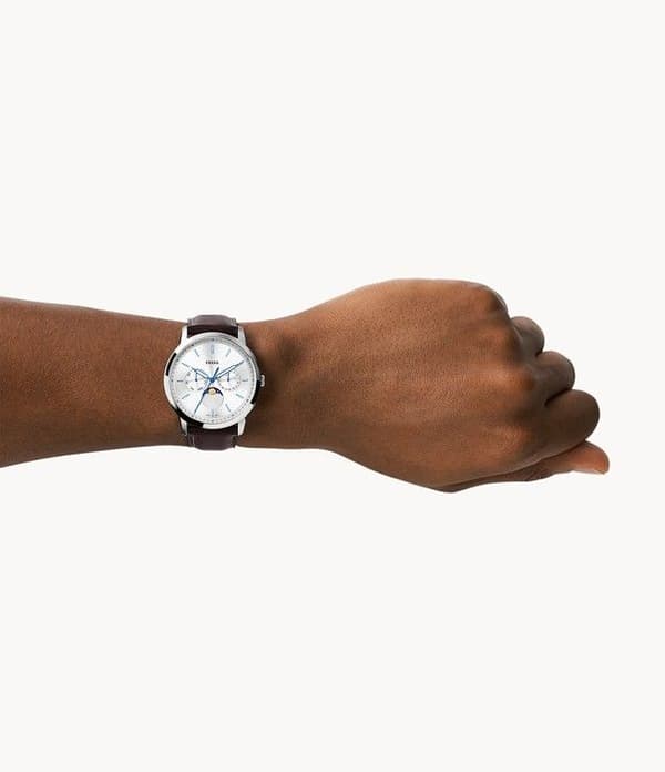 Fossil Quartz Multi-Dial Herrklocka Brunt läderarmband FS5905