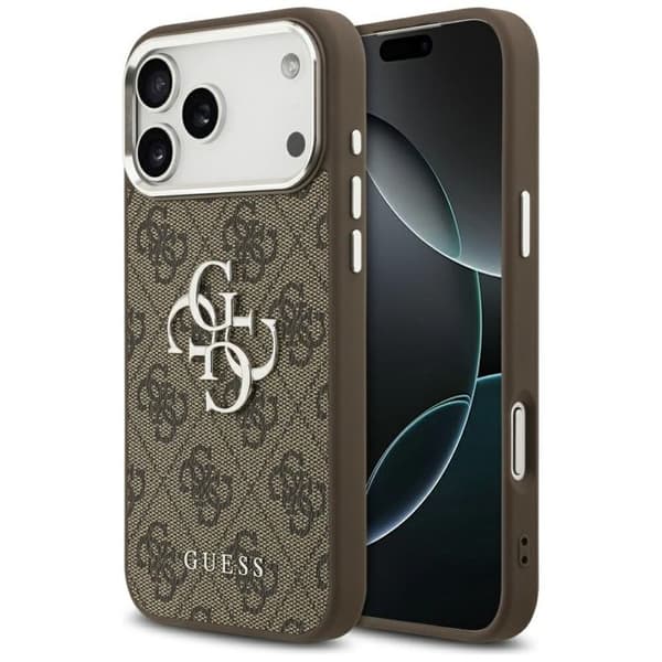 Coque Guess Hardcase Big 4G Logo Classic Logo til iPhone 17 Pro Max - Brun