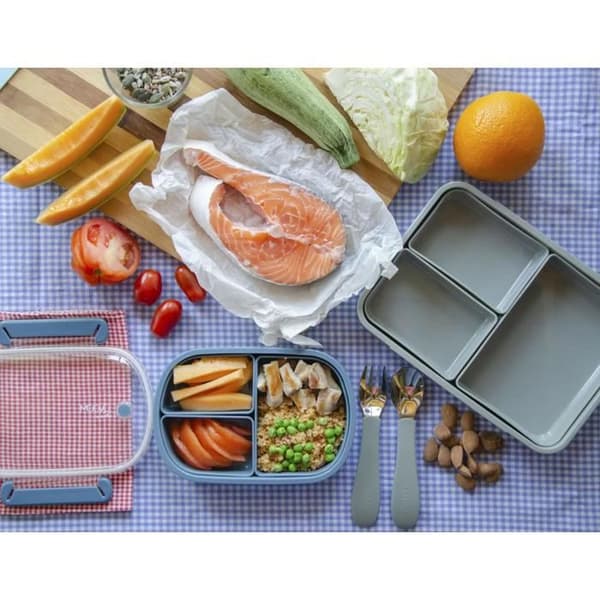 Snacksbox - NUVITA - Snack Box - 950 ml - Blå - Tål maskindiskning