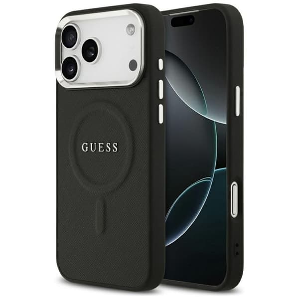 Coque Guess Hardcase Classic Logo MagSafe til iPhone 17 Pro Max - Sort