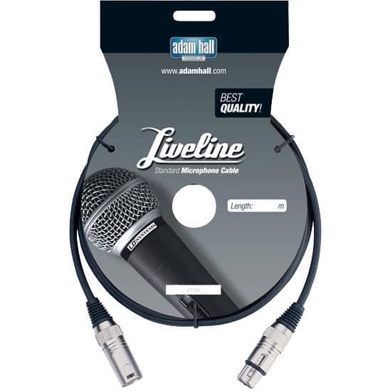 Økonomisk XLR han/hun kabel 1 m - sort