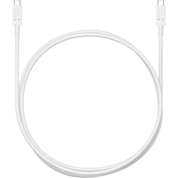 AlzaPower Core USB-C till USB-C USB4 100W 0,5m vit