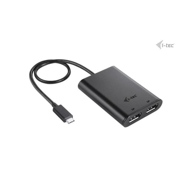 I-Tec C31DUAL4K60DP Adaptere Sort