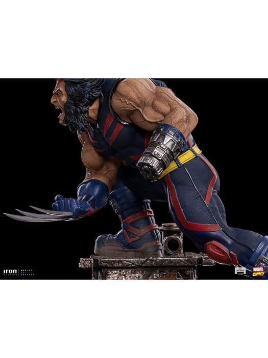 Staty - IRON STUDIOS - Weapon X - Metall - Röd och Blå - 1/10