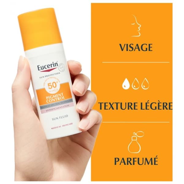 Sun Fluid - Eucerin - SPF50+ - 50ml - UVA/UVB-skydd - Anti-bruna fläckar