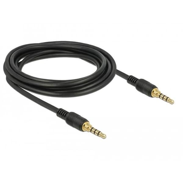 Lydkabel - DELOCK - 85601 - 3,5mm Han - 3 m - Sort