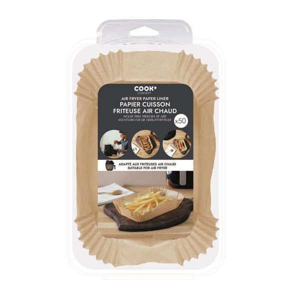 Bakplåtspapper - M12 - 50 ark - 20,5x14 cm - Beige - Luftfritös