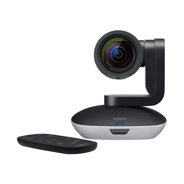 Logitech PTZ Pro 2 videokonferencekamera - sort, sølv - USB - 1920 x 1080 video - autofokus