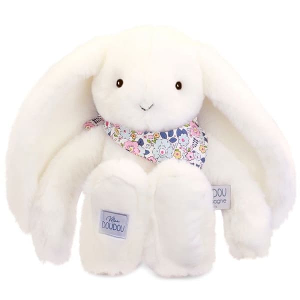 Lapin Fleurette - Hvid 35 cm - DOUDOU ET COMPAGNIE - PELUSHER/Doudous - Beige - Polyester