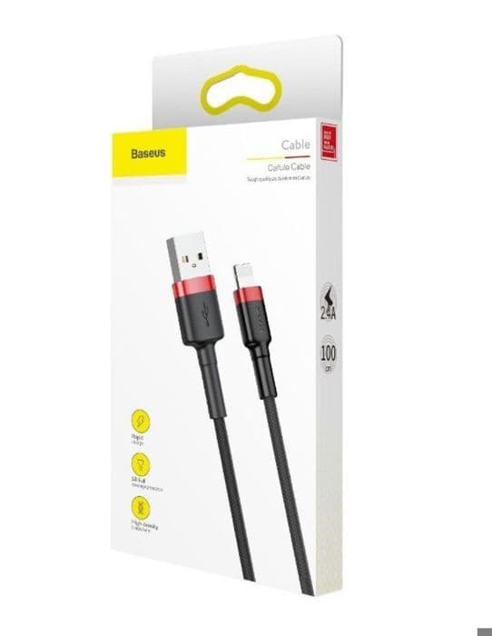 Forstærket iPhone-kabel Hurtigopladning Robust 2 meter