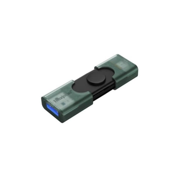 Kingston DataTraveler DuoG2 256GB USB-A USB-C 3.2 Gen 1 Sort/Grøn