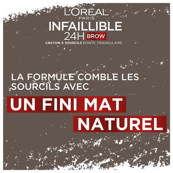 Ögonbrynspenna - L'Oréal Paris - Infaillible Brows 24h - Vattentät - Triangulär spets - 1ml