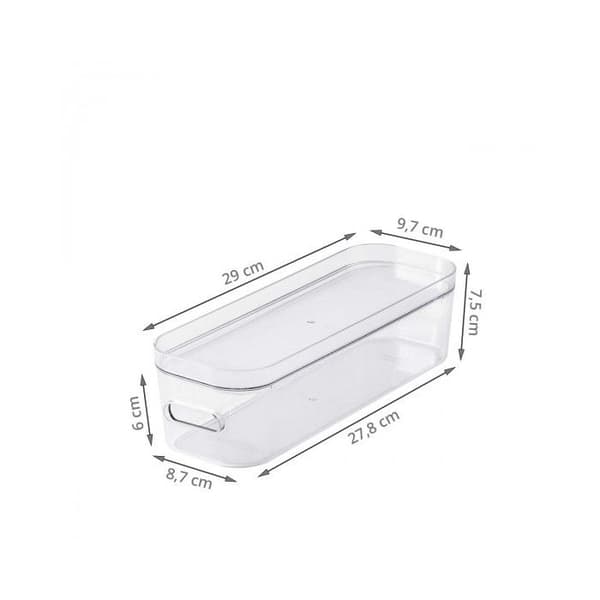 Transparent sminkförvaringslåda
