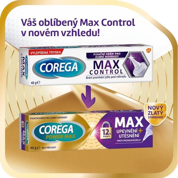 COREGA Fäste max. 2×40 g