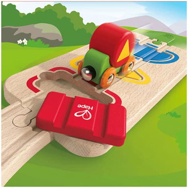 Kredsløbs Miniature - HAPE - E3810 - Trætog - 7 dele - 18 måneder og derover